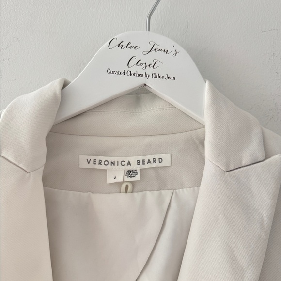VERONICA BEARD Scuba White Jacket 2 - Picture 7 of 12